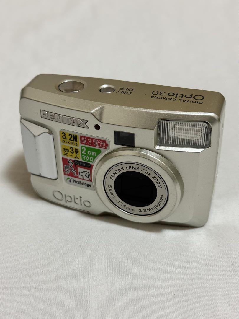送料込★動作品★単三電池駆動 PENTAX OPTIO S30 オールドコンデジ 単三電池、SDカード使用！Pentax Optio 30 オールドコンデジ