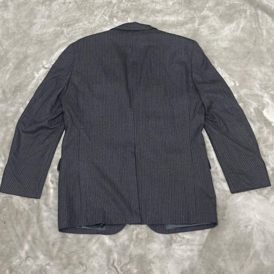 NEW YORKER ニューヨーカー グレー ストライプ ビジネススーツ AB7