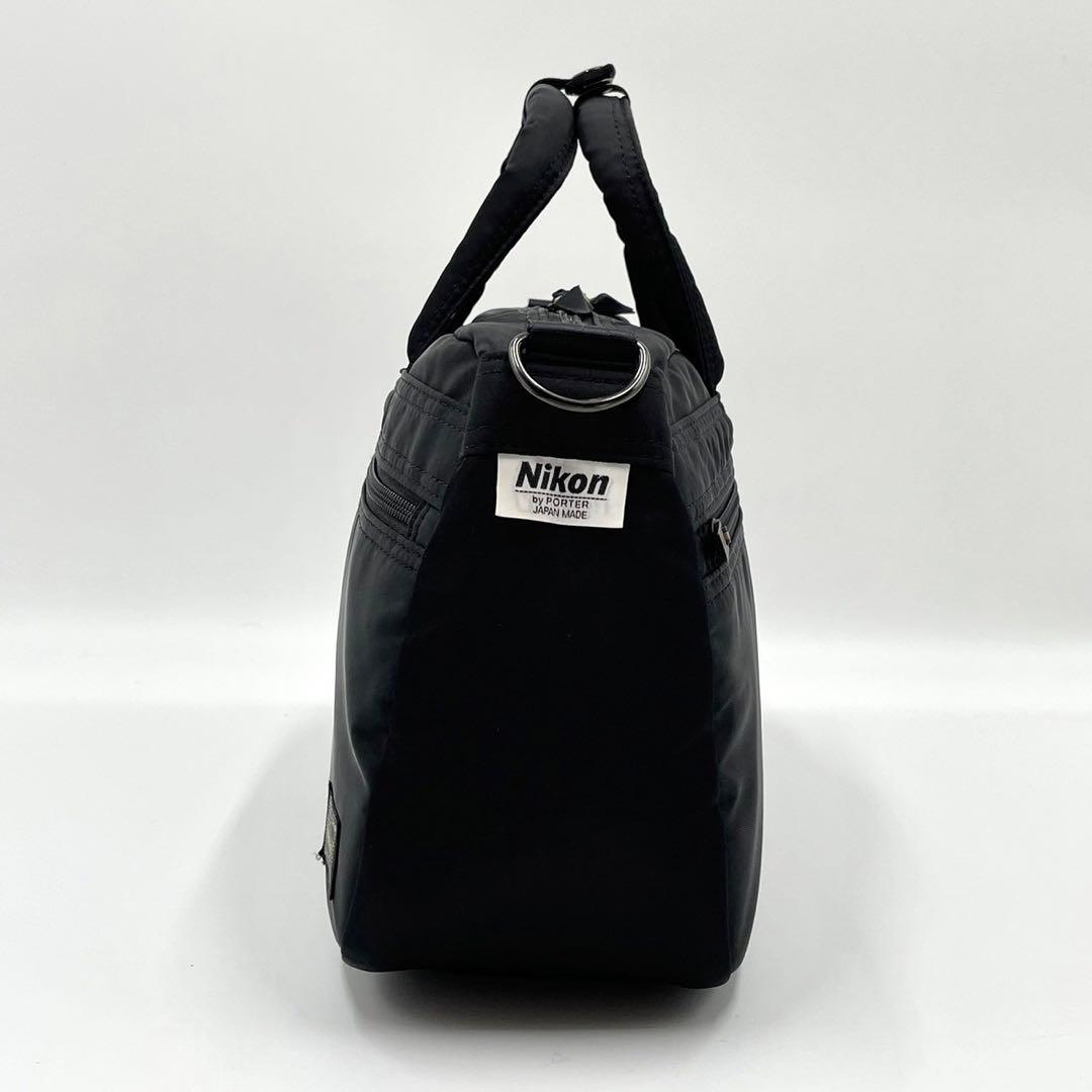 美品 PORTER×Nikon ポーター×ニコン カメラバッグ ショルダーバッグ ハンドバッグ コラボ商品 吉田かばん カーキ メンズ レディース  美品PORTER ポーター Nikon ニコン ショルダー カメラバッグ