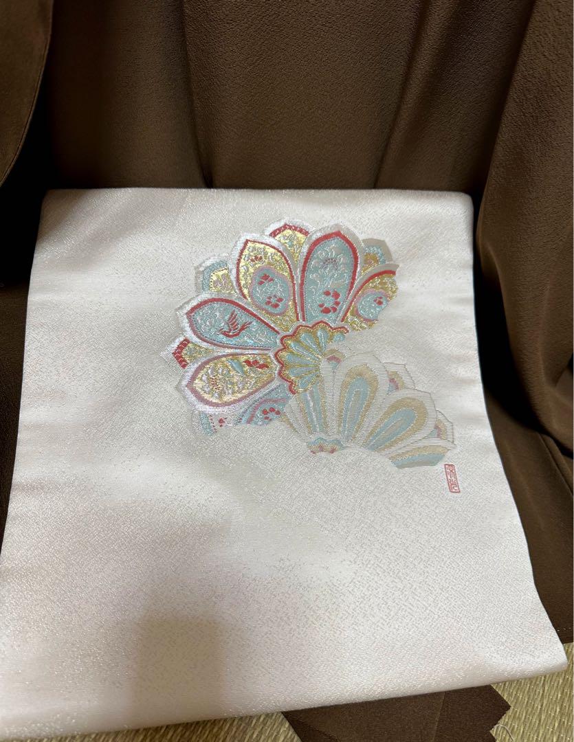 逸品！名品 秋のご奉仕 飛び柄 染め小紋 はんなり帯セット
