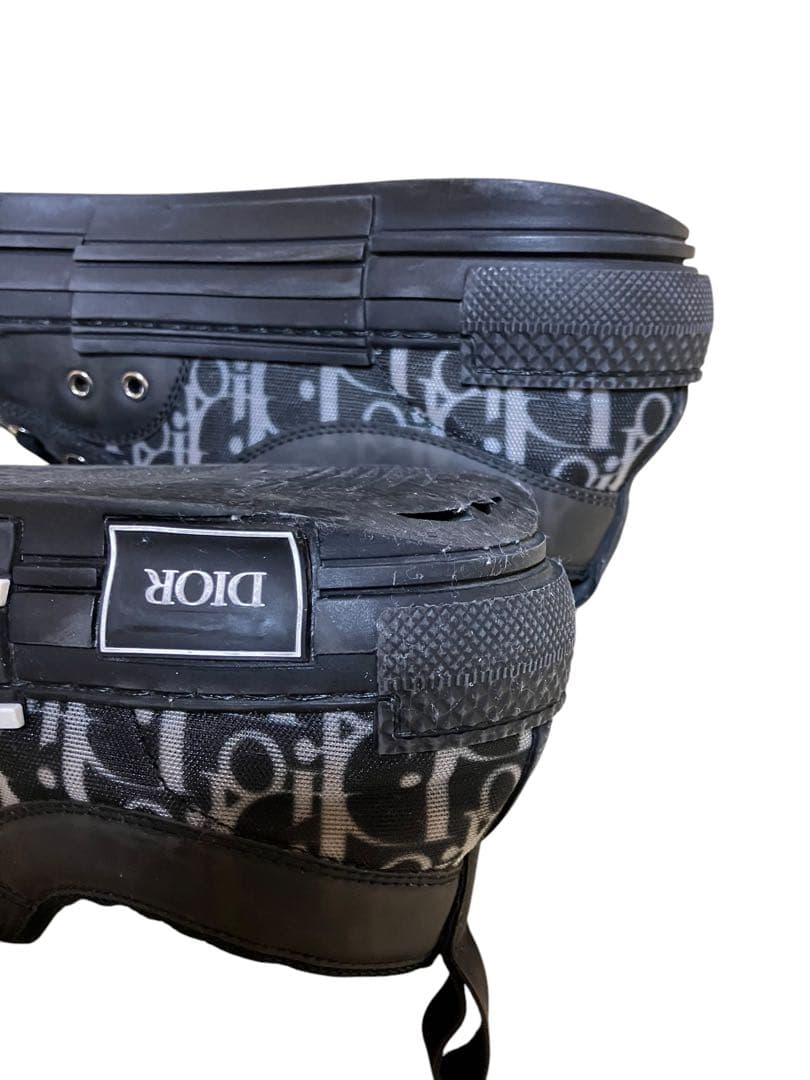 ●中古 ディオール DIOR オブリーク柄レースアップローカットスニーカー 41