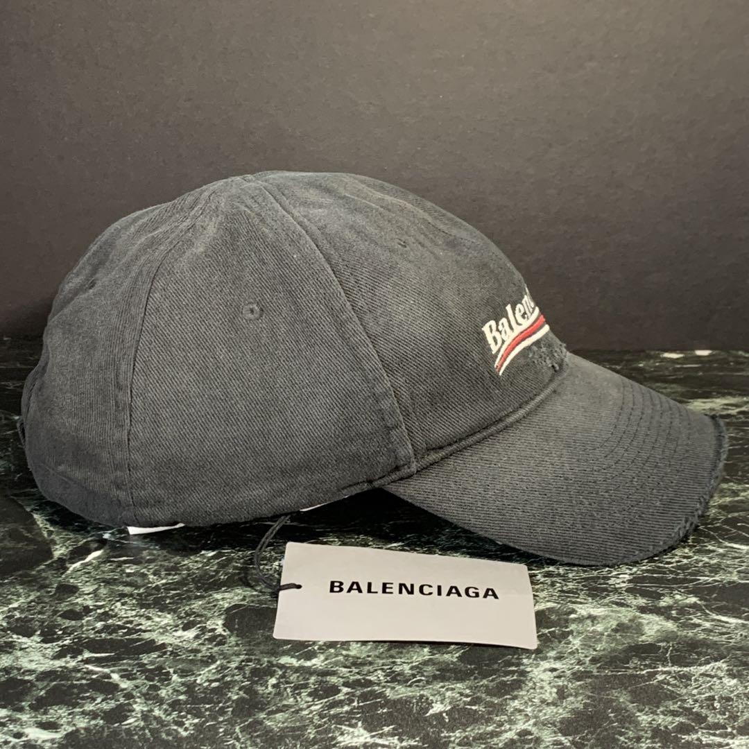 【BALENCIAGA】【新品未使用】ダメージ加工　キャップ