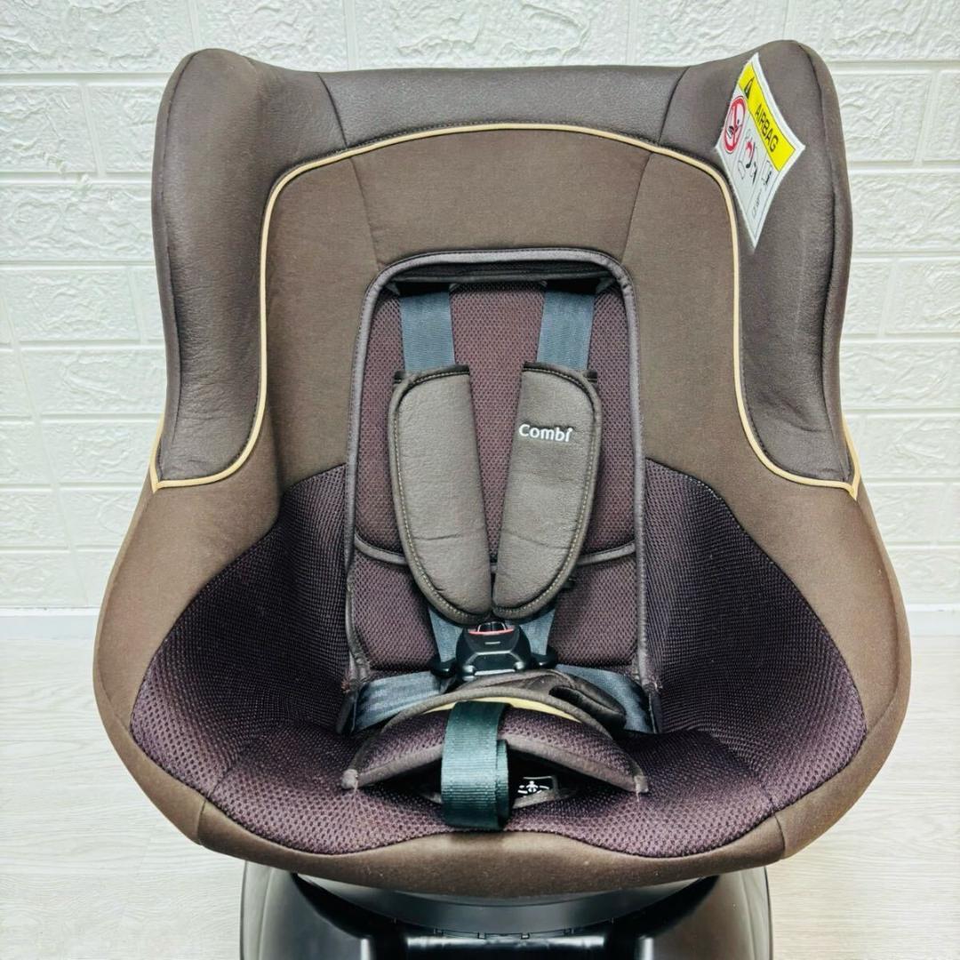 即決 美品 combi クルムーヴ スマート ISOFIX ブラウン 手洗い済