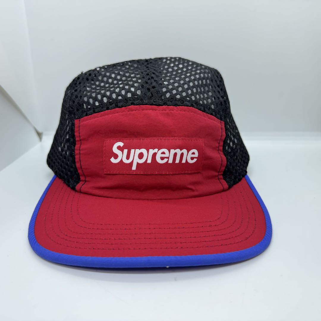 大人気新品セール ブ Supreme メルカリ - ブラック オープンメッシュ メッシュキャップ 帽子