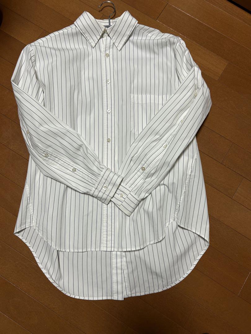 UJOH ウジョー フルオープンシャツ ストライプ