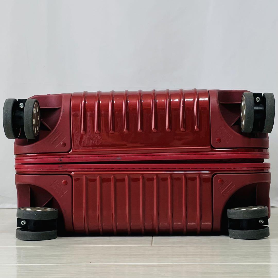 美品　リモワ　サルサデラックス　63L 4輪　オリエンタルレッド　TSA
