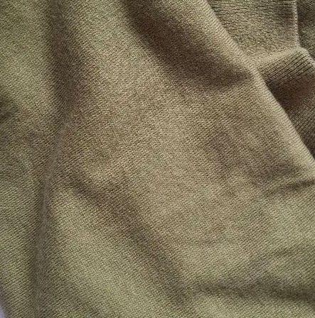 JOHN SMEDLEY　コットン　モックネック　カーキ系
