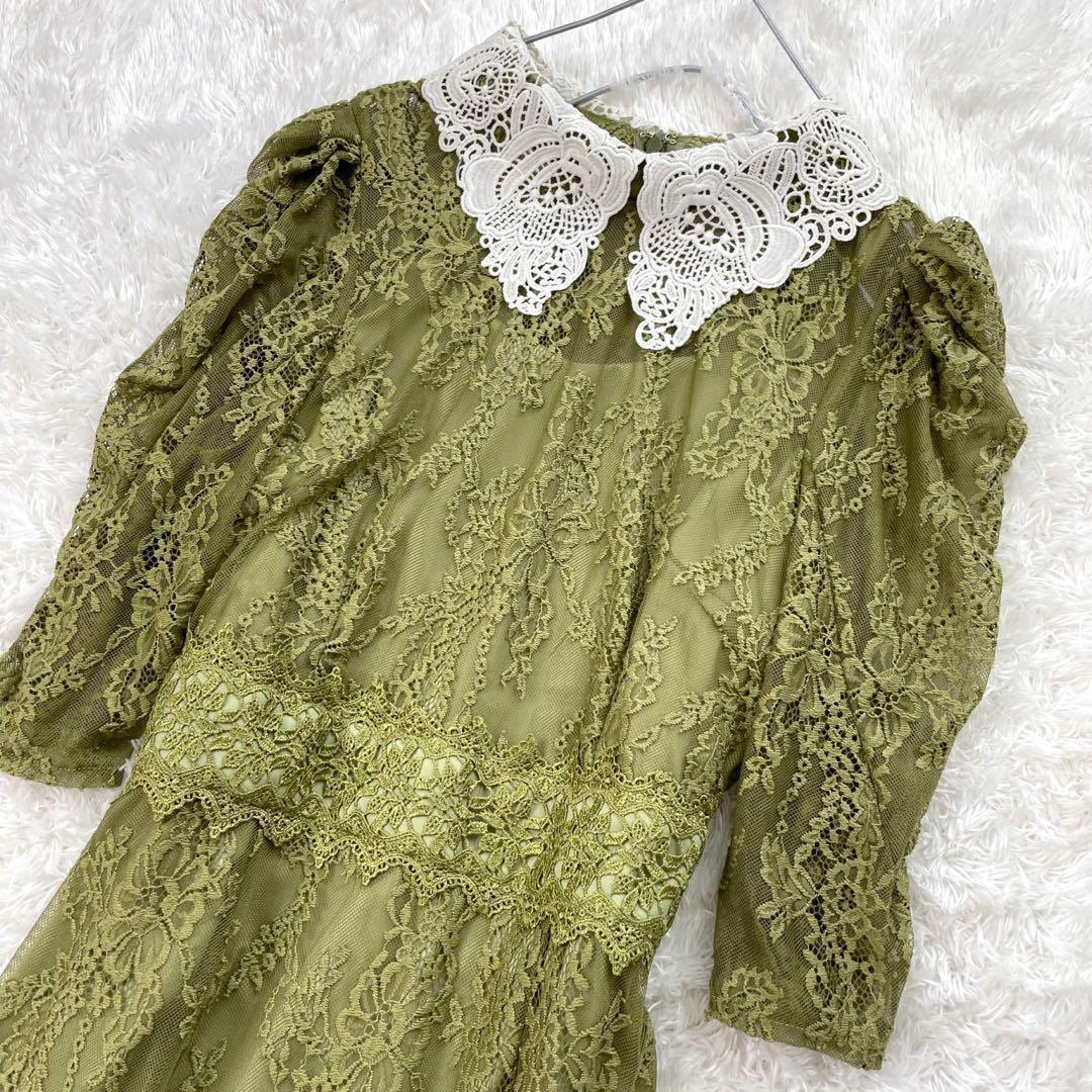 美品✨️Bclassic 結婚式 ドレス ロング ワンピース 総レース 40