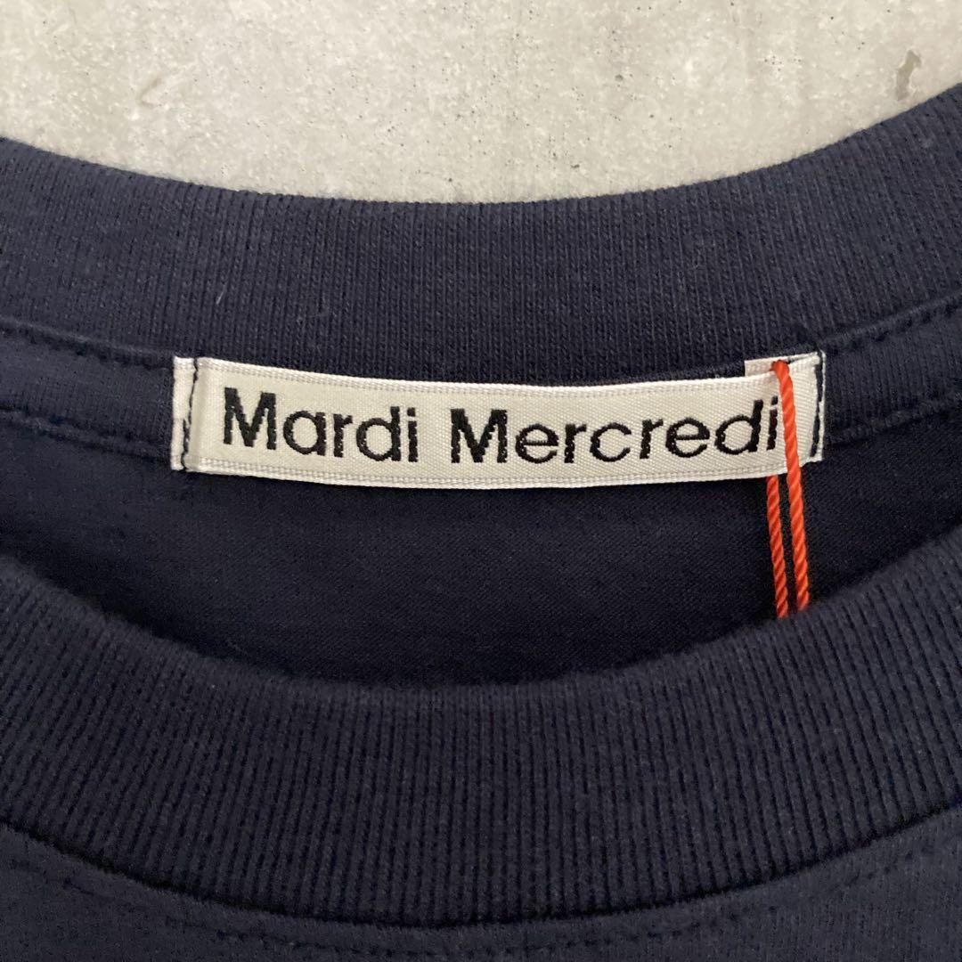 MARDI MERCREDI（マルディメクルディ）ネイビー Tシャツ