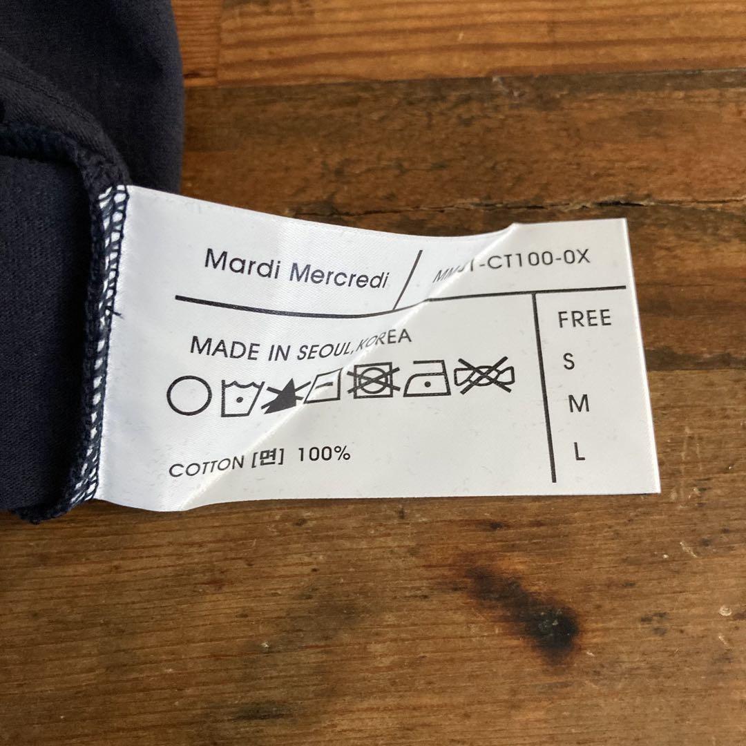 MARDI MERCREDI（マルディメクルディ）ネイビー Tシャツ