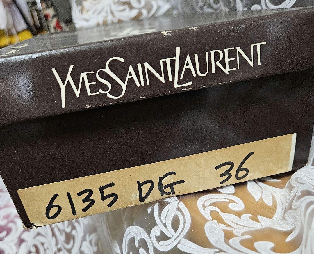 Yves Saint Laurent ウェッジソール パンプス 箱付き - メルカリ