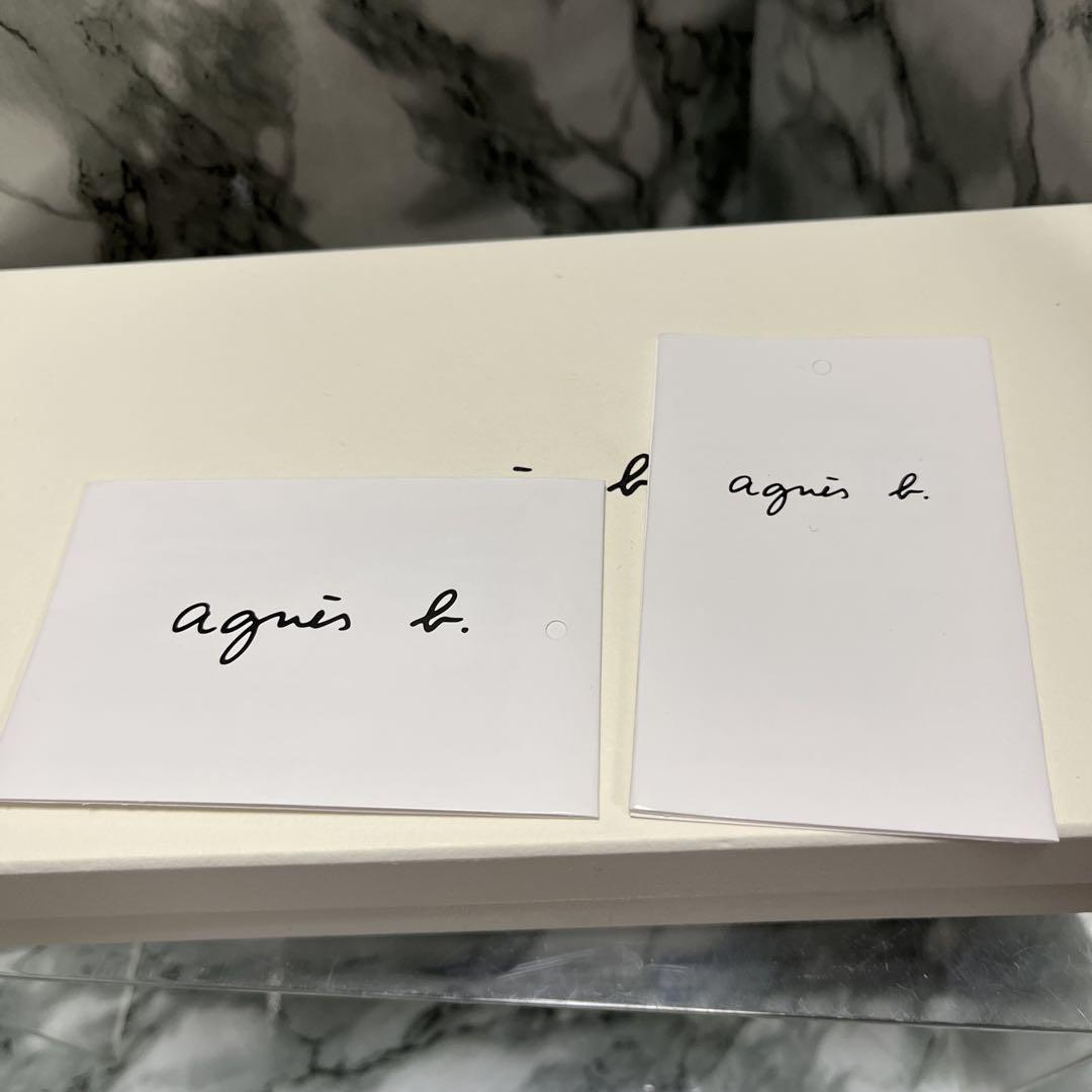 もずまる【新品未使用】agnès b. ブラックレザー長財布