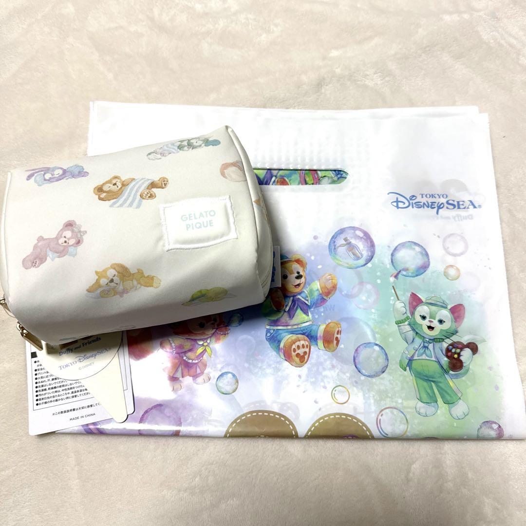 ディズニーシー　ダッフィー ジェラートピケ　ポーチ　新品タグ付き
