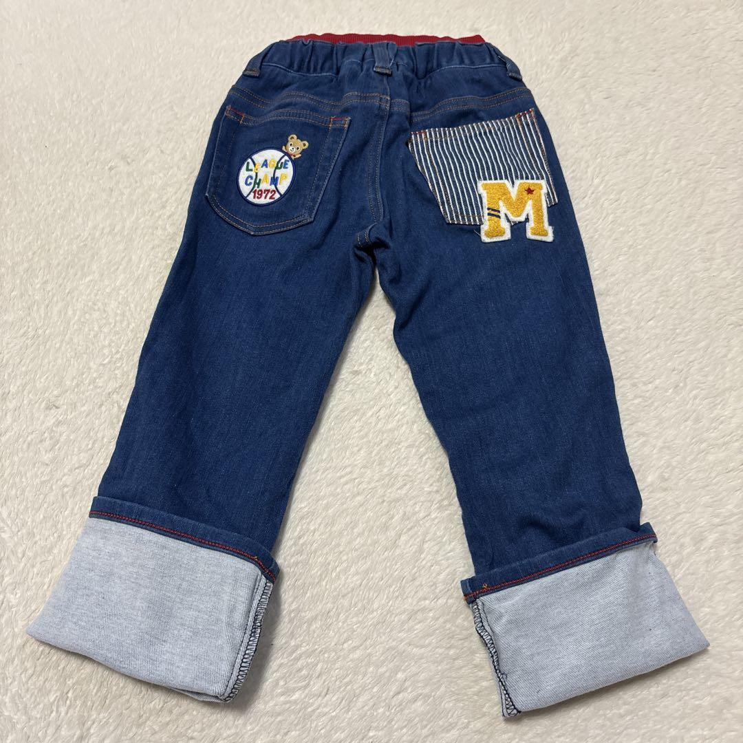 ミキハウス　ベースボール刺繍デニムパンツ 120 Yahoo!オークション - 未使用 ミキハウス キッズ 120 MIKIHOUSE
