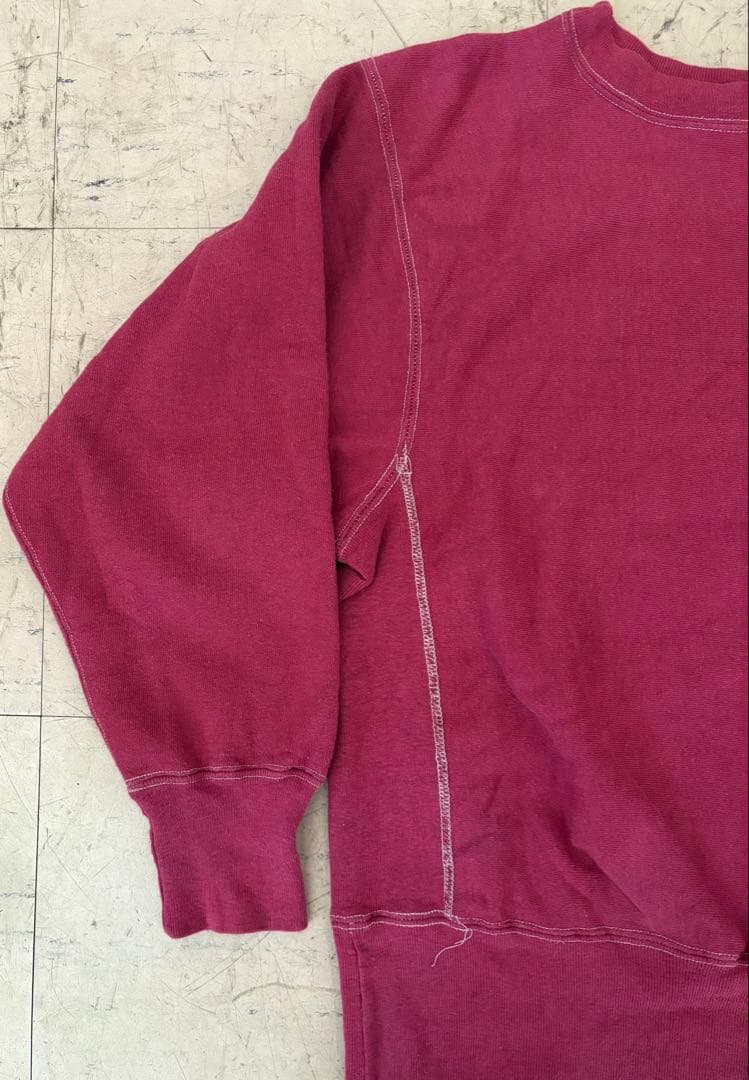 【VINTAGE】 80sアメリカ製 Champion後染ステッチ色違スウェット 【VINTAGE】 80sアメリカ製 Champion後染ステッチ色違スウェット