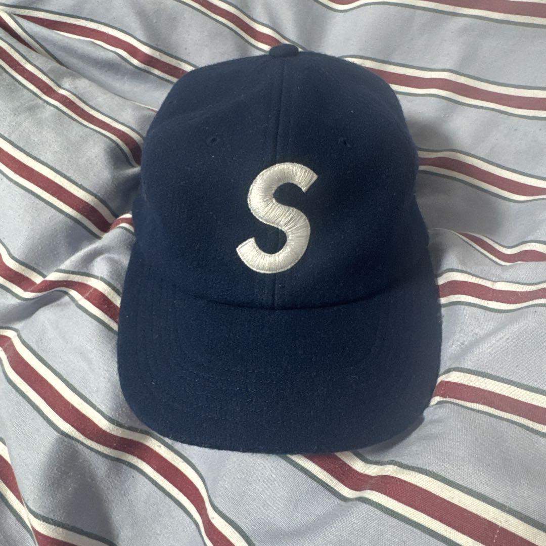 Supreme Wool S Logo 6-Panel ネイビー 15aw Supreme シュプリーム 15AW Wool S Logo 6-Panel Cap ウール S