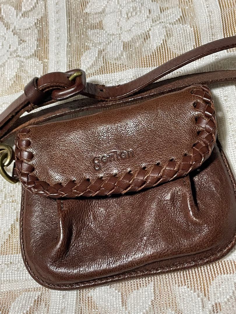 genten レザー パスケース コインケース ゲンテン 小銭入れ 本革