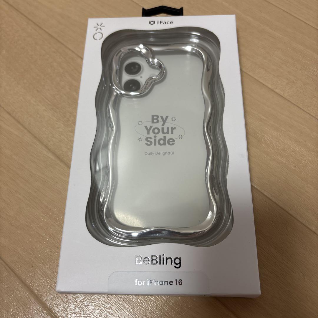 【新品未開封】BeBling iPhone 16用クリアケース　シルバー