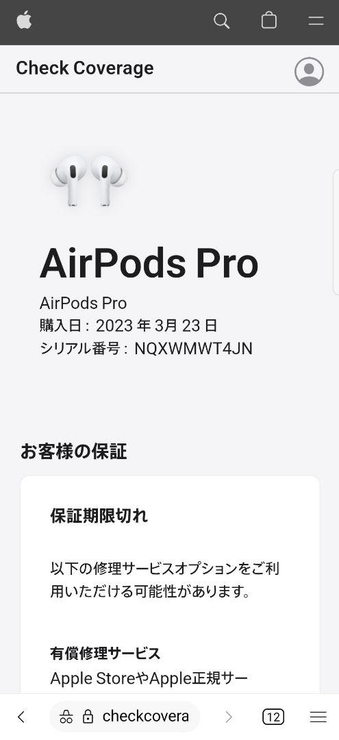 Apple AirPods Pro (2nd generation) 本体