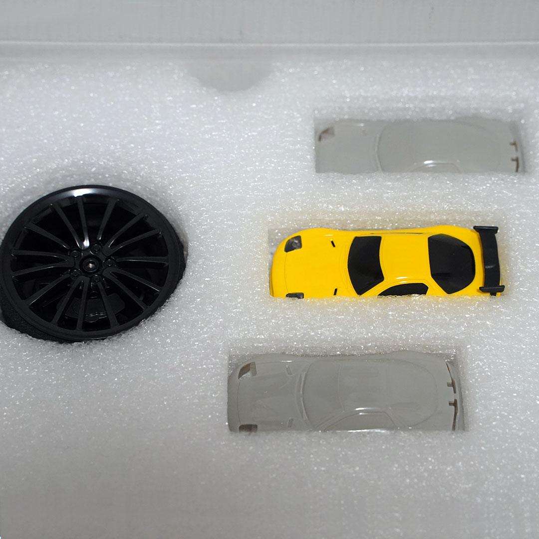 ターボレーシング　C71　RX-7　RX7　イエロー　1/76　ミニRCカー