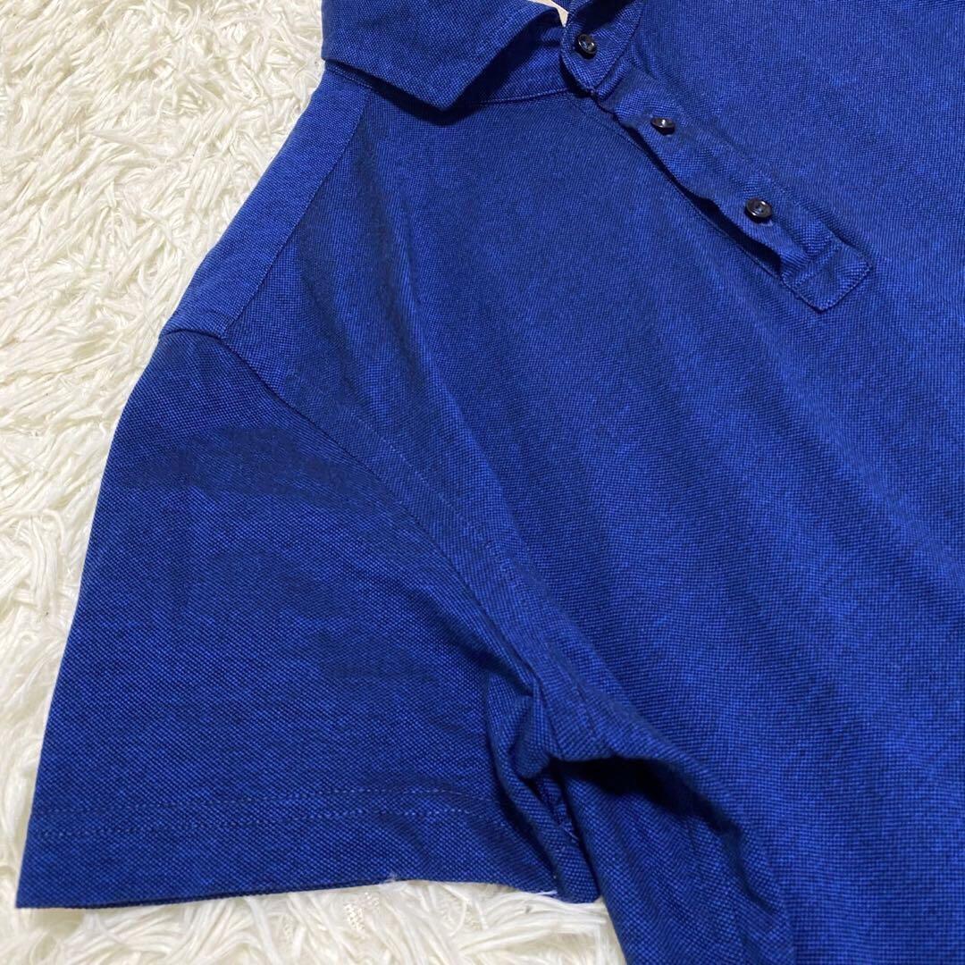 【極美品◦XL✨】GUYROVER ポロシャツ ワンポイント ブルー