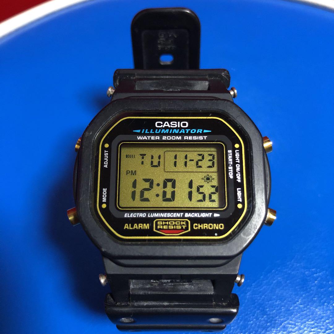 WEB限定お買い得商品の新着アイテム G-SHOCK CASIO DW-5600E スピード ゴールド 金ボタン 時計