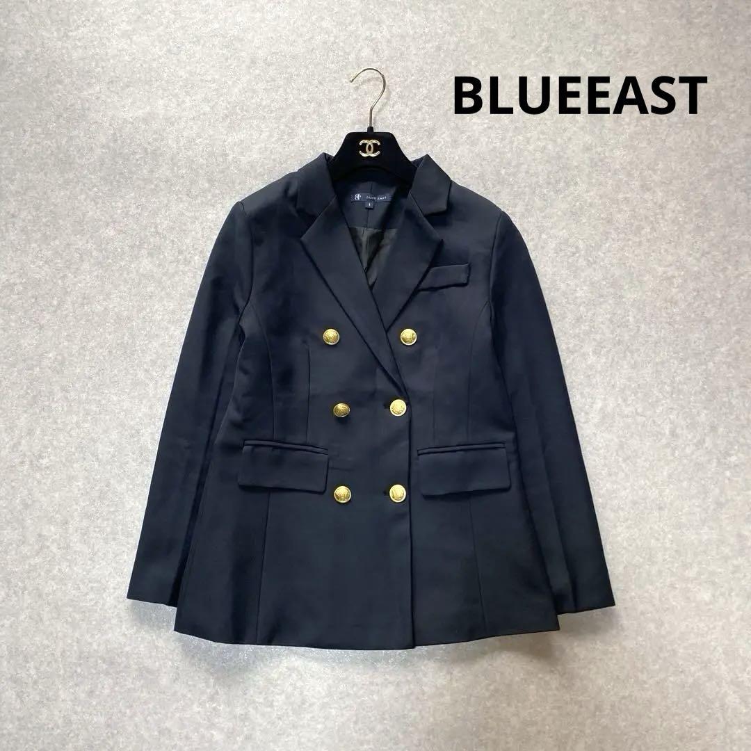 ブルーイースト♡金ボタンダブルジャケット 紺ブレ ネイビー サイズ1