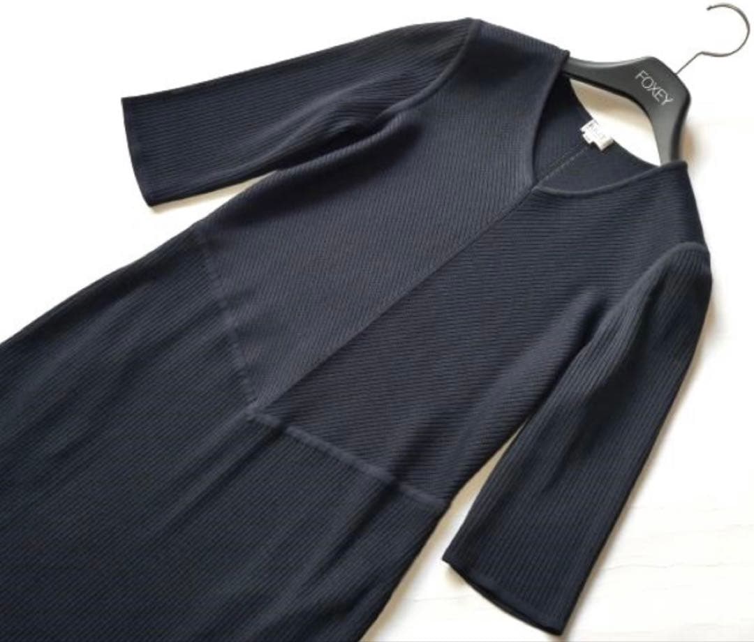 FOXEY BOUTIQUEフォクシー♪リブニットワンピース サイズ３８