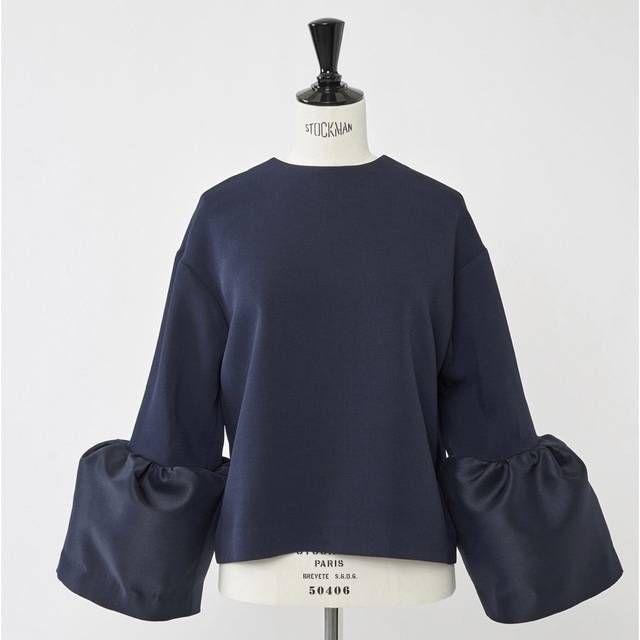 Heve ヘイブ　2way ジャケットブラウス ネイビー