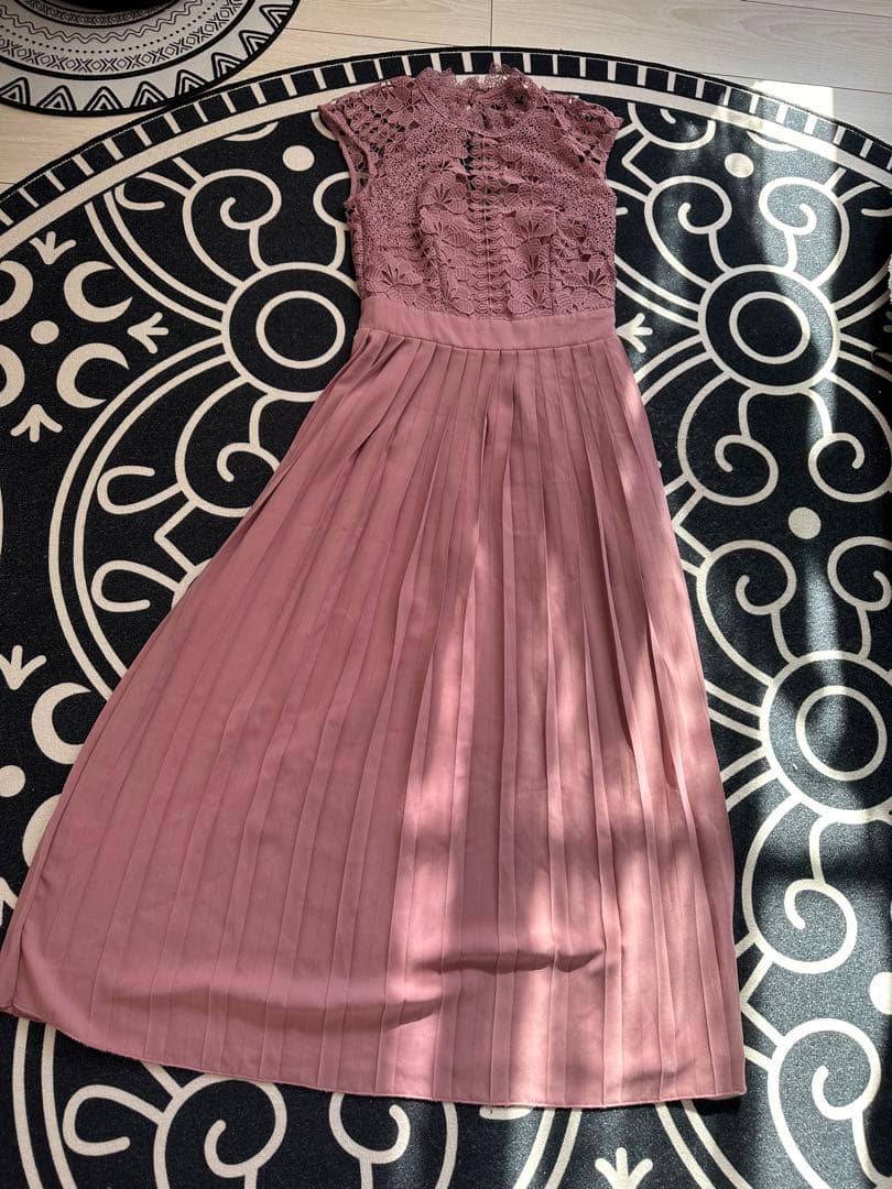 LITTLE MISTRESS ピンクノースリーブロングワンピースXS SS LITTLEMISTRESS