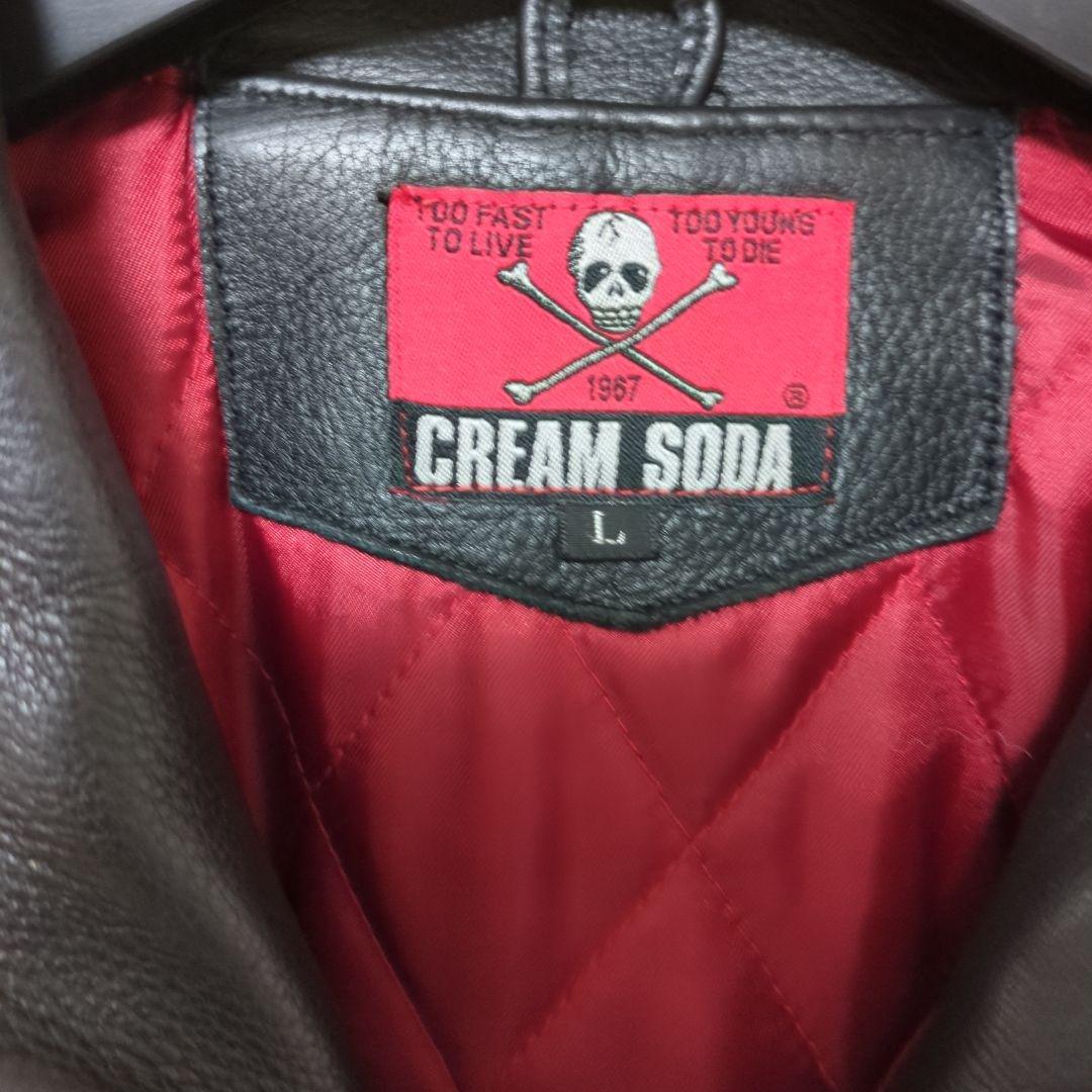 CREAM SODA イタリアンカラー革ジャン L