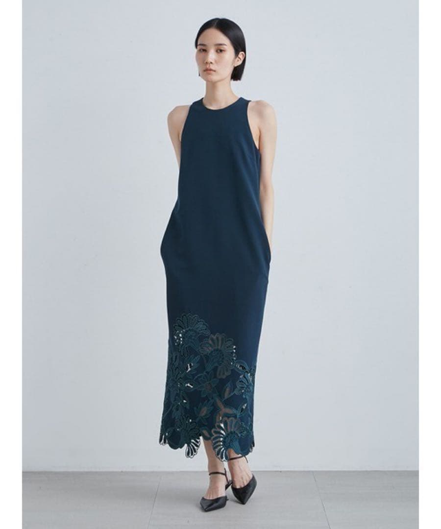 MIESROHE ミースロエ フラワーEMBROIDEREDドレスS MIESROHE