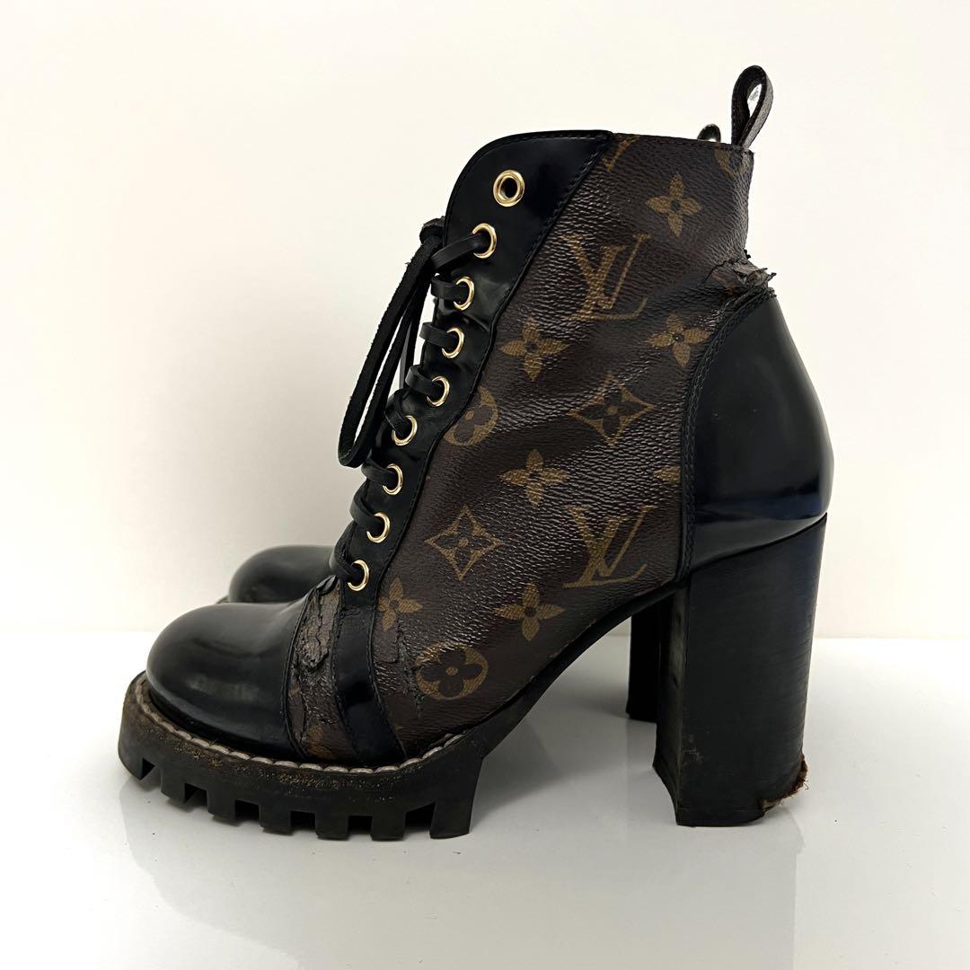 LOUIS VUITTON モノグラム スタートレイルラインアンクルブーツ