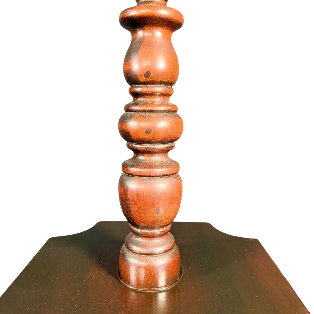 HR874 【希少】古いステンドグラスライト 照明 スタンドライト テーブル付き HR874 【希少】古いステンドグラスライト 照明 スタンドライト テーブル付き