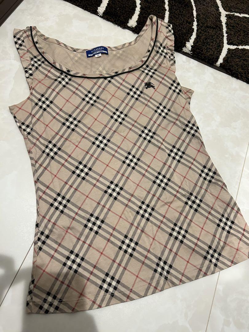 Burberry ブルーレーベル ノースリーブ ポロシャツ 38