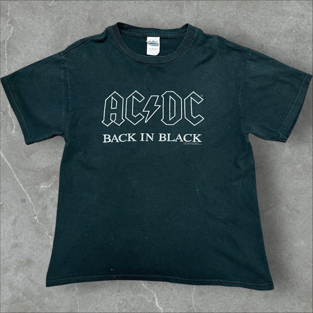 00s ACDC バンドTシャツ フェード ビンテージt 短丈