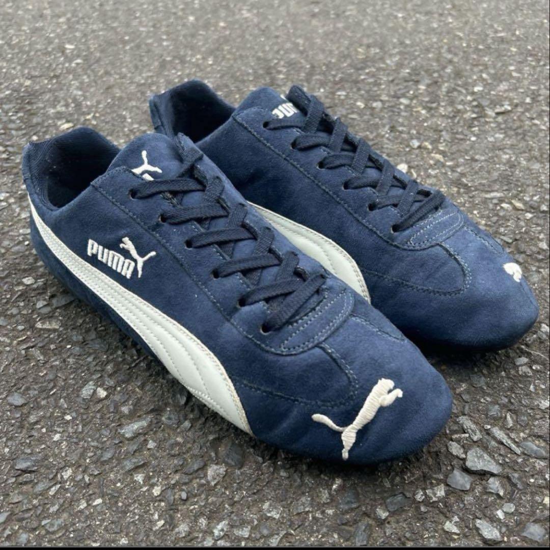 口コミ・レビューで人気商品を探そう 希少！】00s ネイビー スピードキャット puma vintage 靴