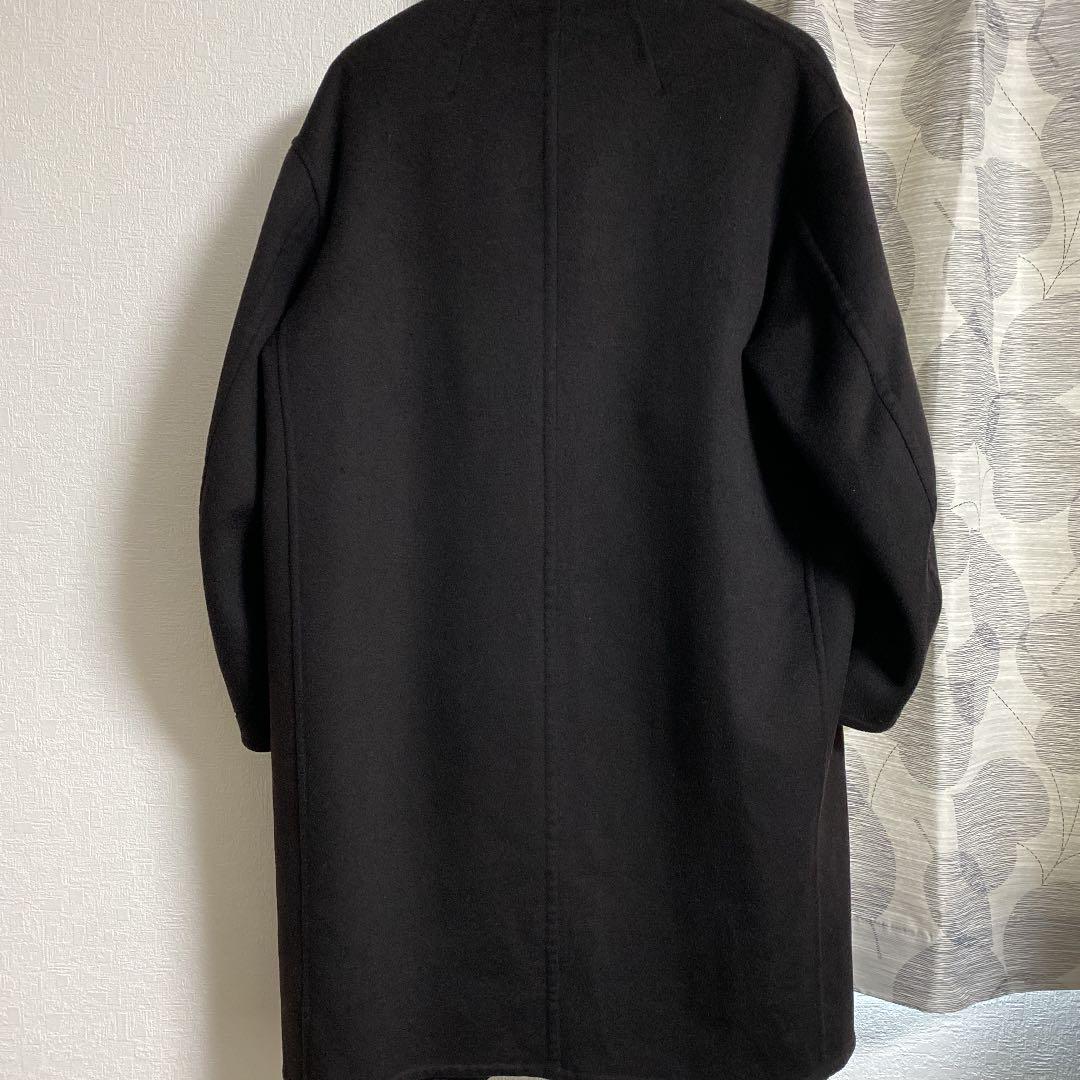 がしやすい ユニクロ XL ダークブラウン uzFxX-m25414017832 J カシミヤブレンドノーカラーコート ノーカラー
