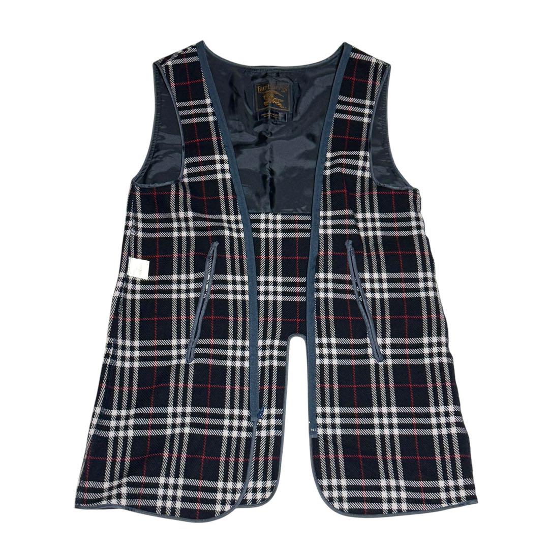 【美品】Burberry バーバリー トレンチコート ウール ネイビー