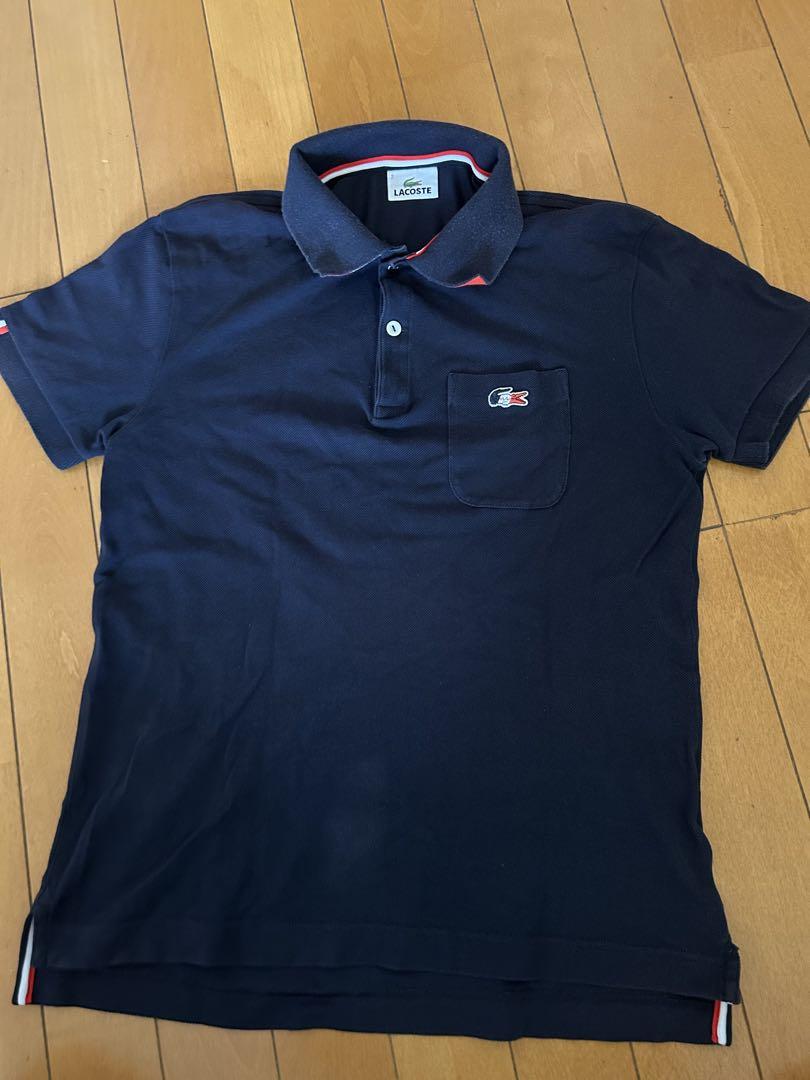 LACOSTE ネイビー ポロシャツ - メルカリ