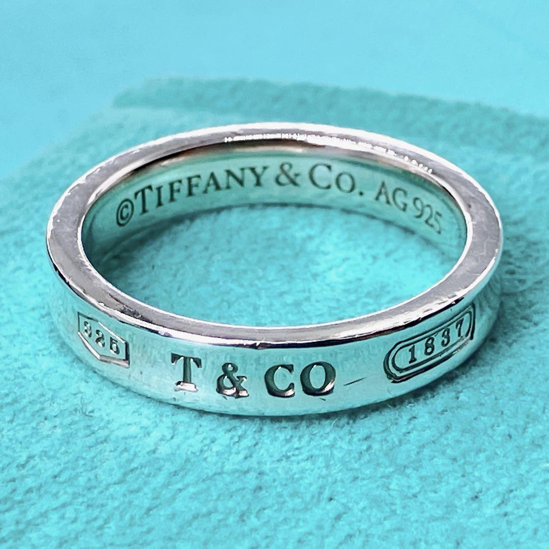 送料無料 通販 ファッション 美品✨ティファニー 1837 ナロー リング 13.5号 シルバー925 アクセサリー