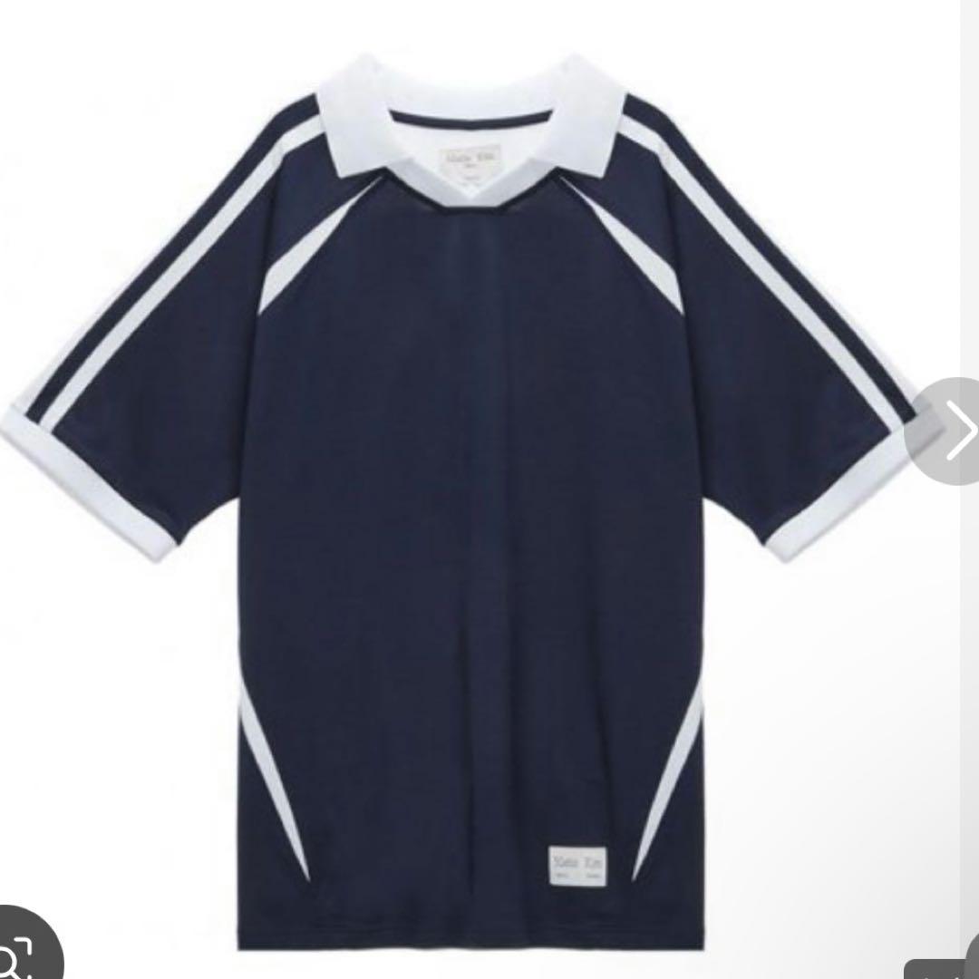 MATIN KIM SPORTY TRACK JERSEY NAVY