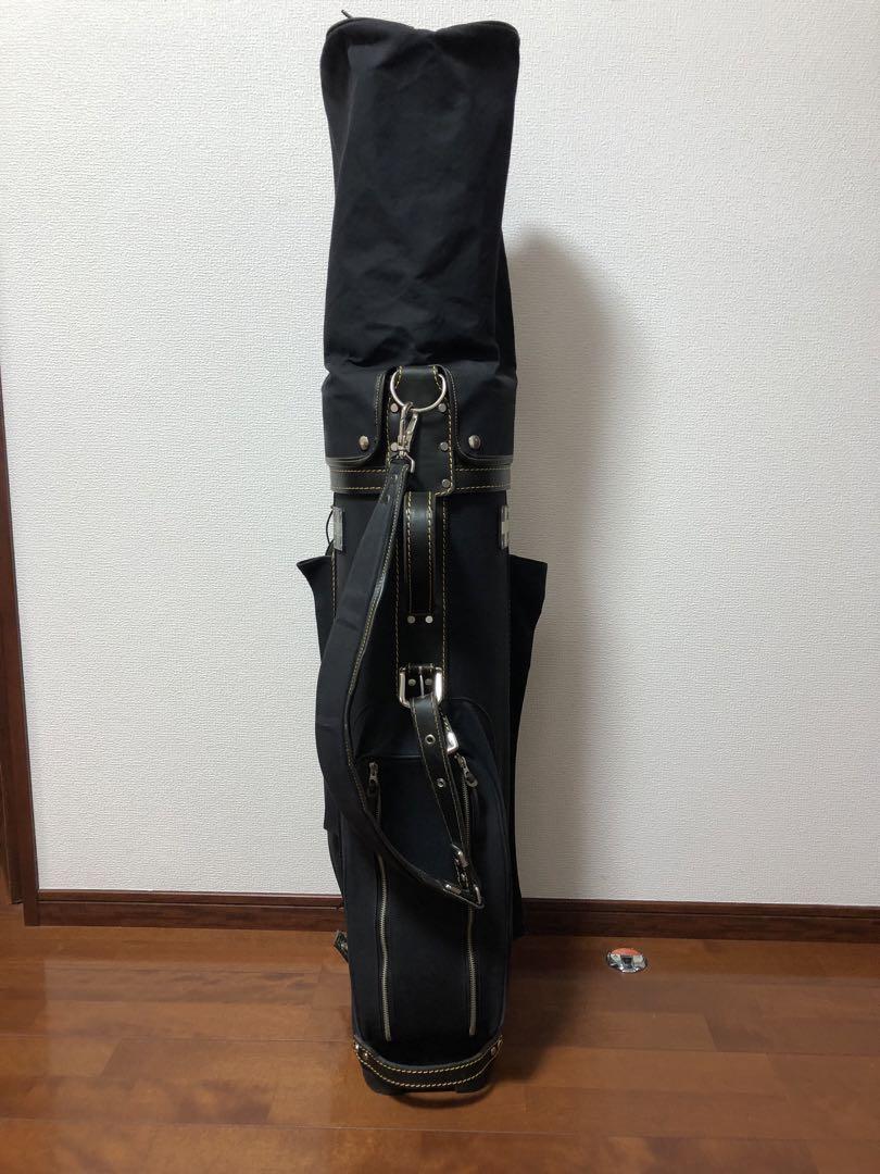 木の庄帆布　キャディバッグ　ブラック