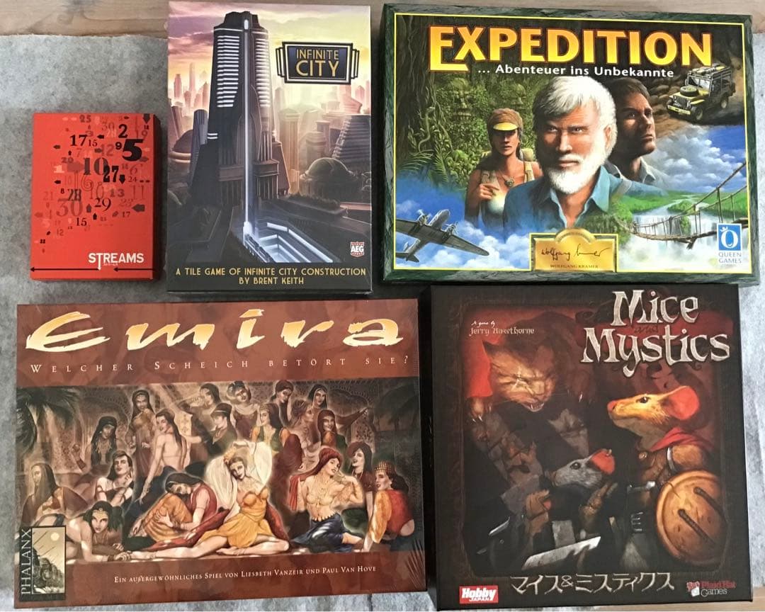 ボードゲーム まとめ売り マイスu0026ミスティクス 日本語版 ストリームス 塗装済\u0026インサート付きボードゲーム　マイス\u0026ミスティクス