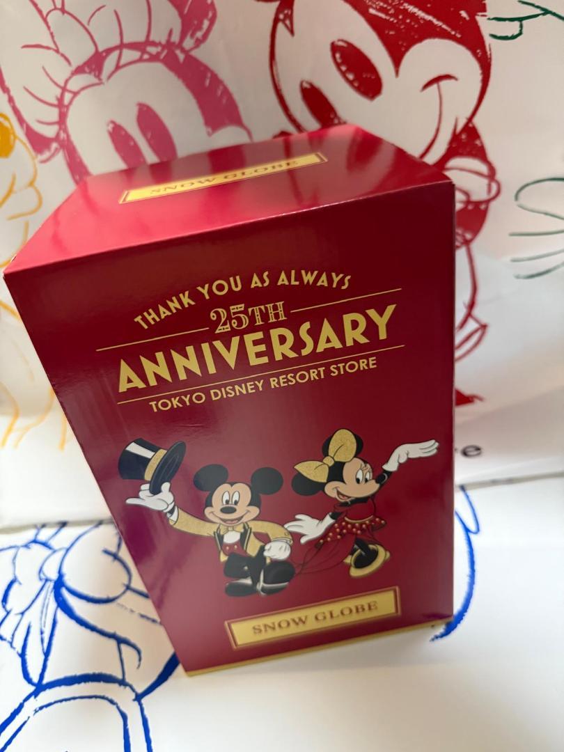 ディズニーストア25周年　ミッキー＆フレンズ スノードーム 25周年ディズニーストア 東京ディズニーリゾート店 ミッキー