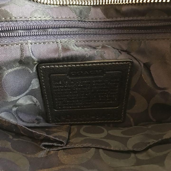 良品】コーチ ハンドバッグ ショルダーバッグ 黒レザー COACH