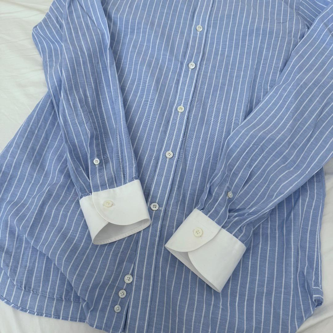 美品 BEAMS F 定価2万 クレリックシャツ ビジネスシャツ
