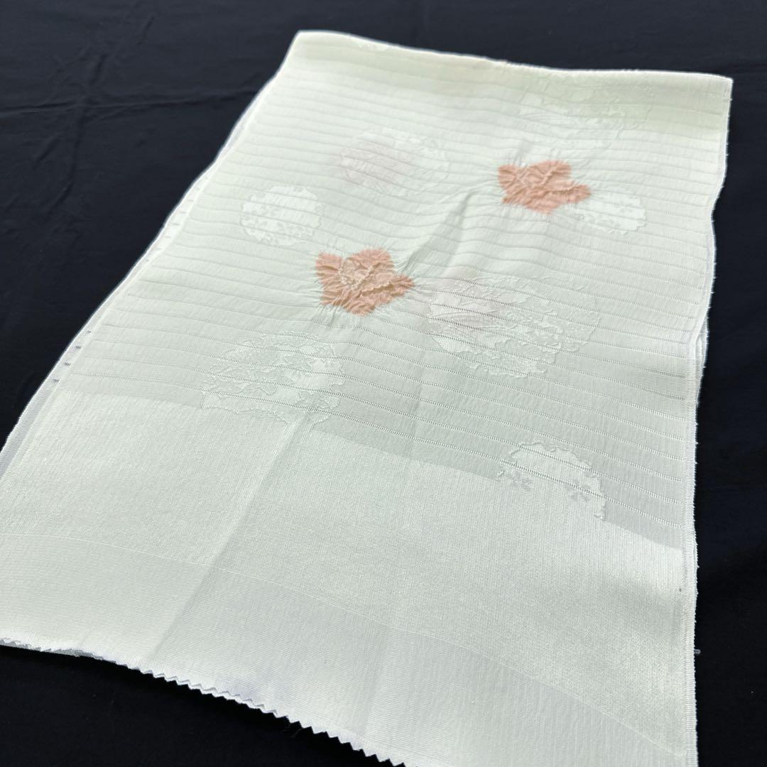 新品 正絹 帯揚げ 輪出し りんだし 薄ブルー地 絞り