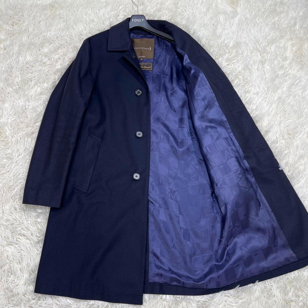 マッキントッシュ コート DUNKELD ダンケルド ロロピアーナ 紺 38