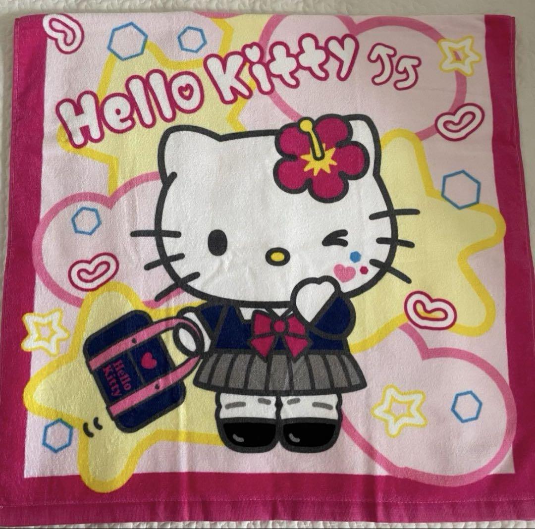 サンリオ‪‪❤︎‬平成コギャル ハローキティ バスタオル - メルカリ‬